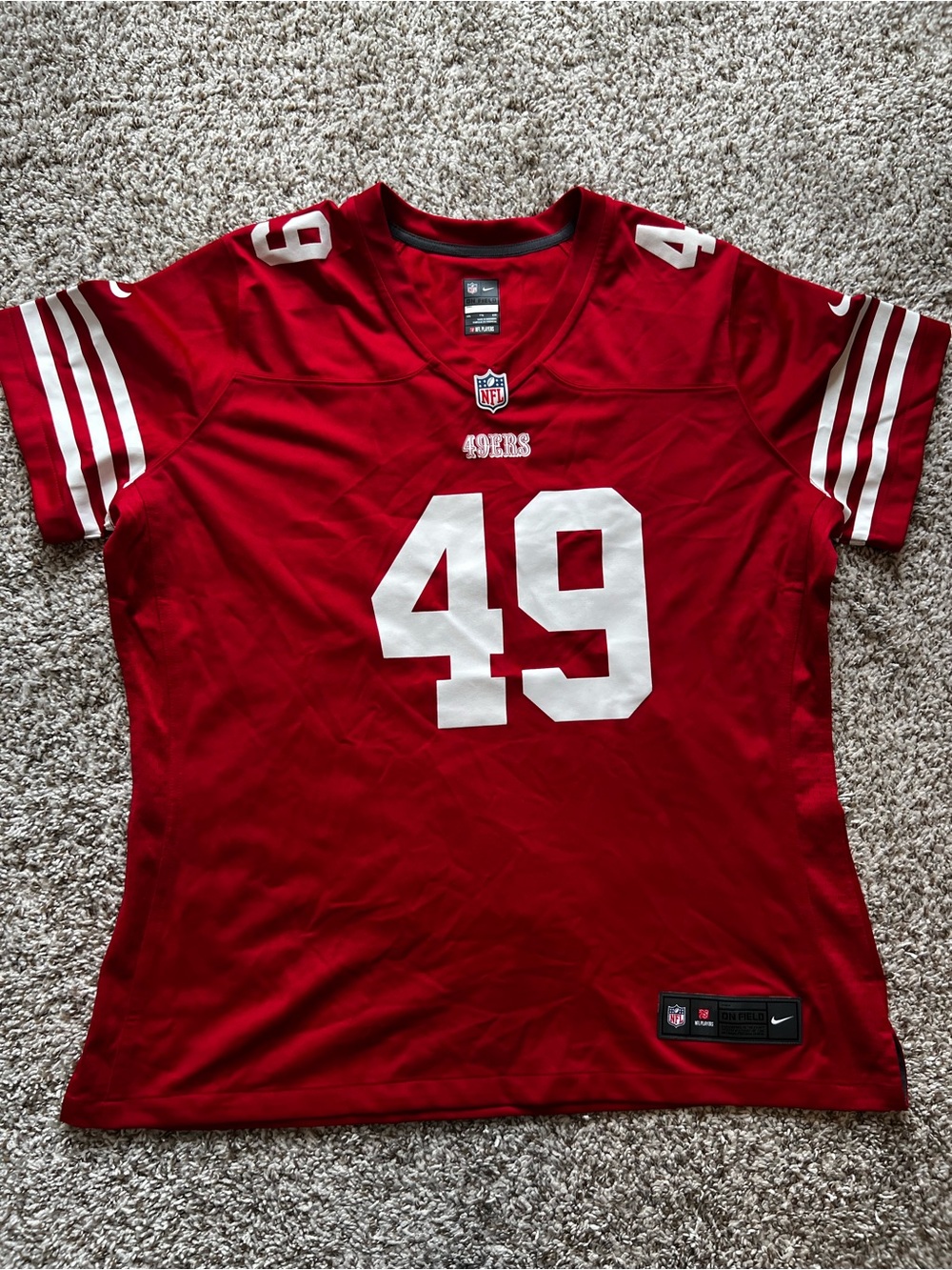 Nike San Francisco 49ers "Faithful" 49 NFL Jersey Sz XXL